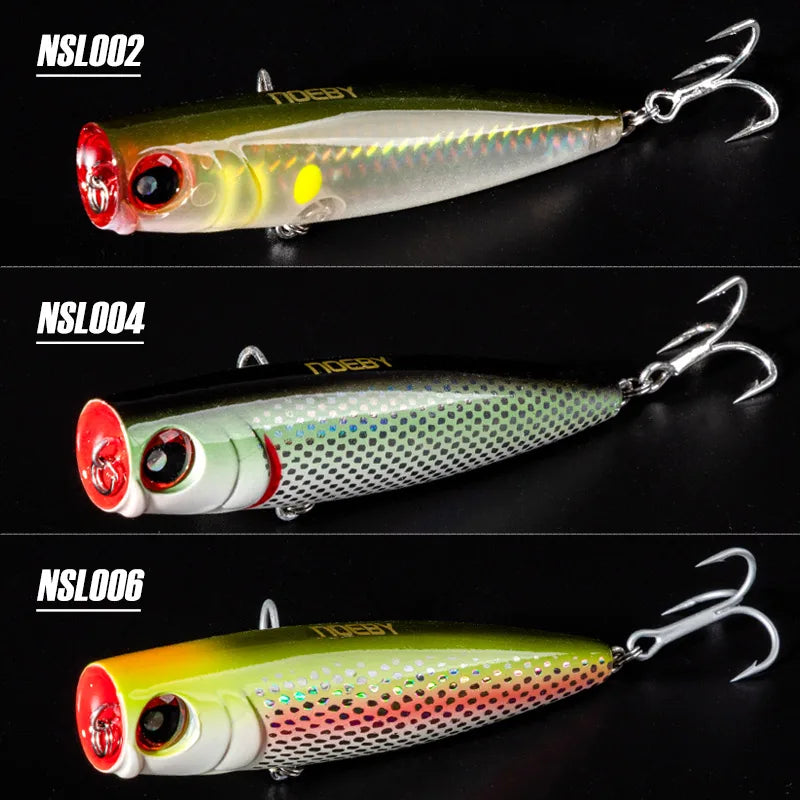 105mm 24g Popper Lure Set for Saltwater and Freshwater Fishing
