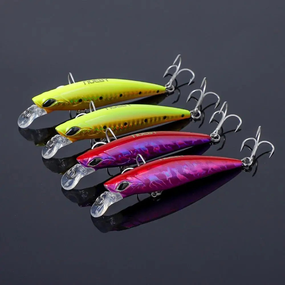 90mm 21g Sinking Minnow Set for Sea Bass Fishing