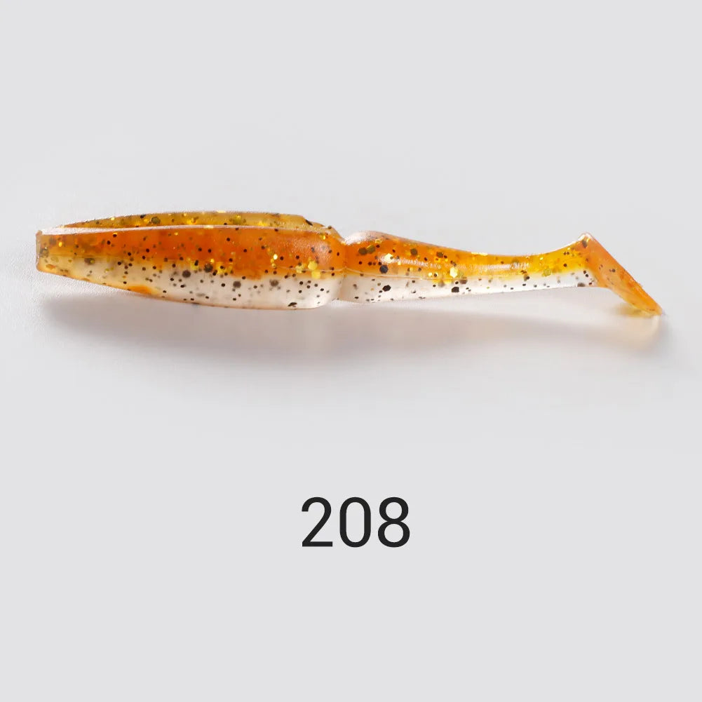 Shad Soft Lures 8cm 3.5g Silicone Minnow for Bass Fishing