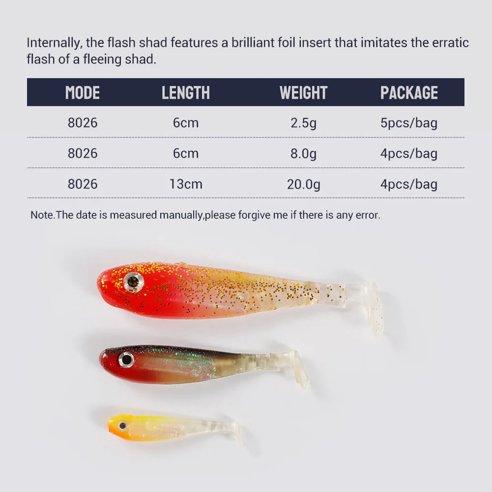 Soft Silicone Shad Lure