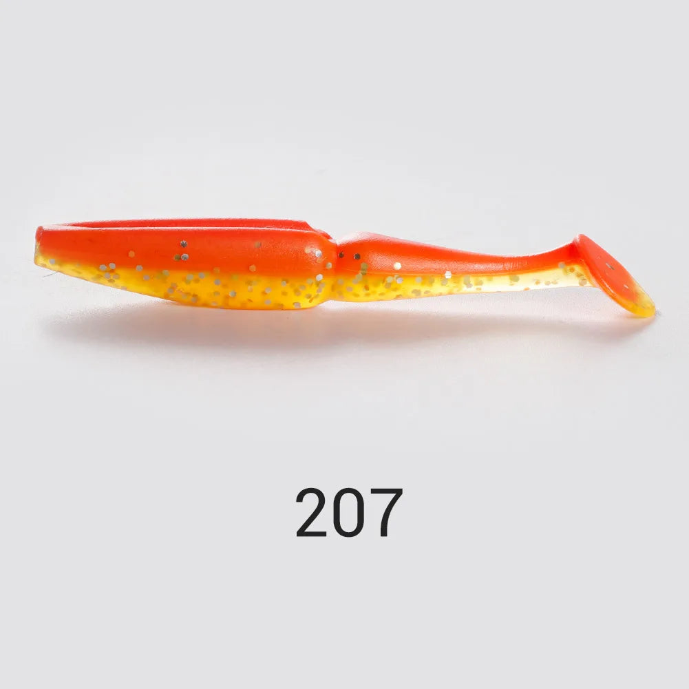 Shad Soft Lures 8cm 3.5g Silicone Minnow for Bass Fishing