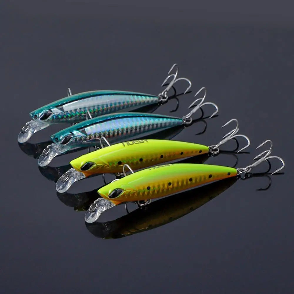 90mm 21g Sinking Minnow Set for Sea Bass Fishing