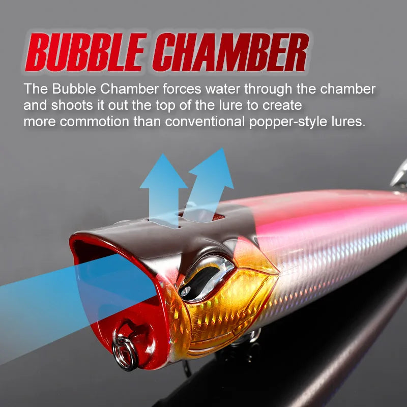 Popper Lure 12cm 41g-19cm 129g for Big Game GT and Tuna Fishing