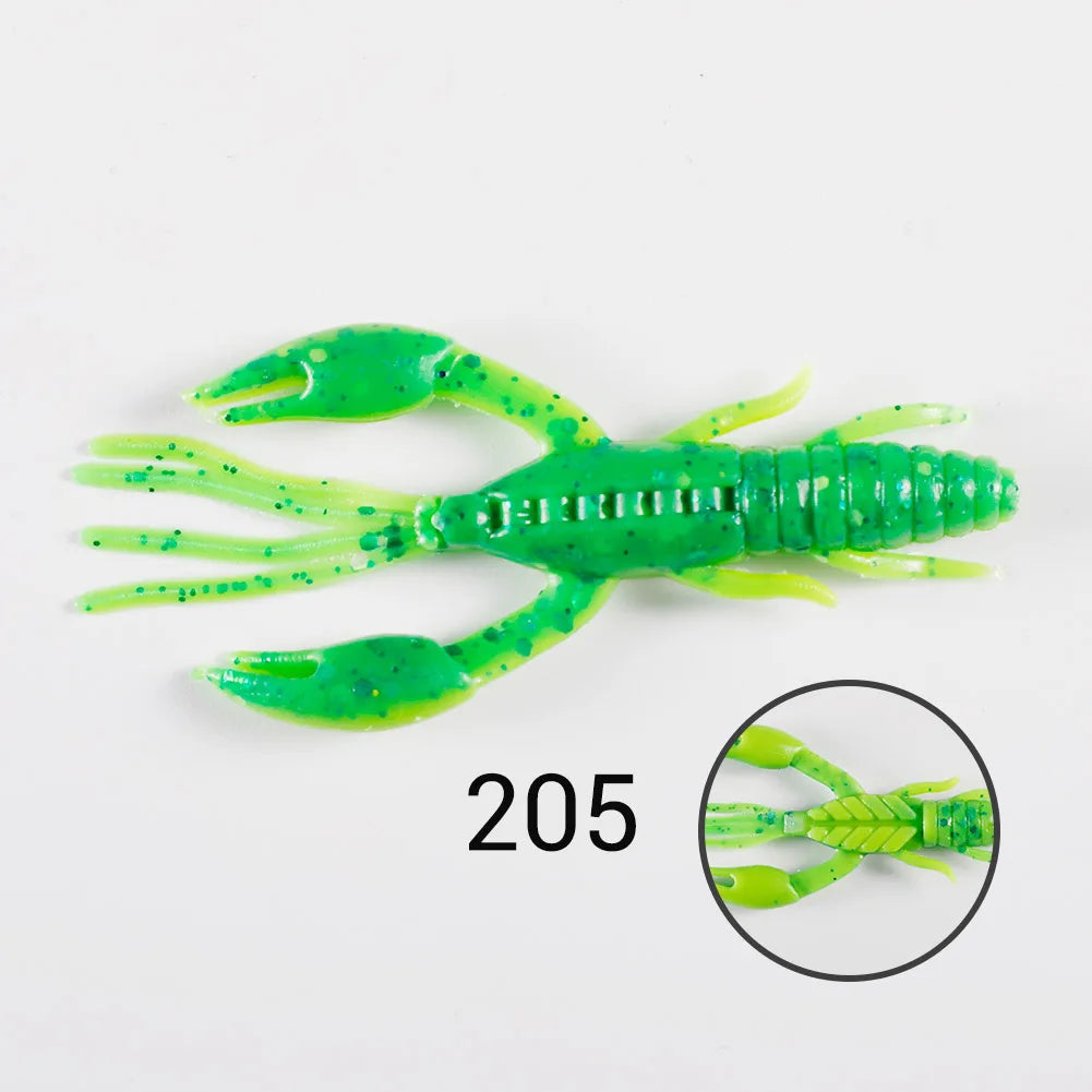 Soft Silicone Shrimp Lures 60mm-95mm for Bass Tackle