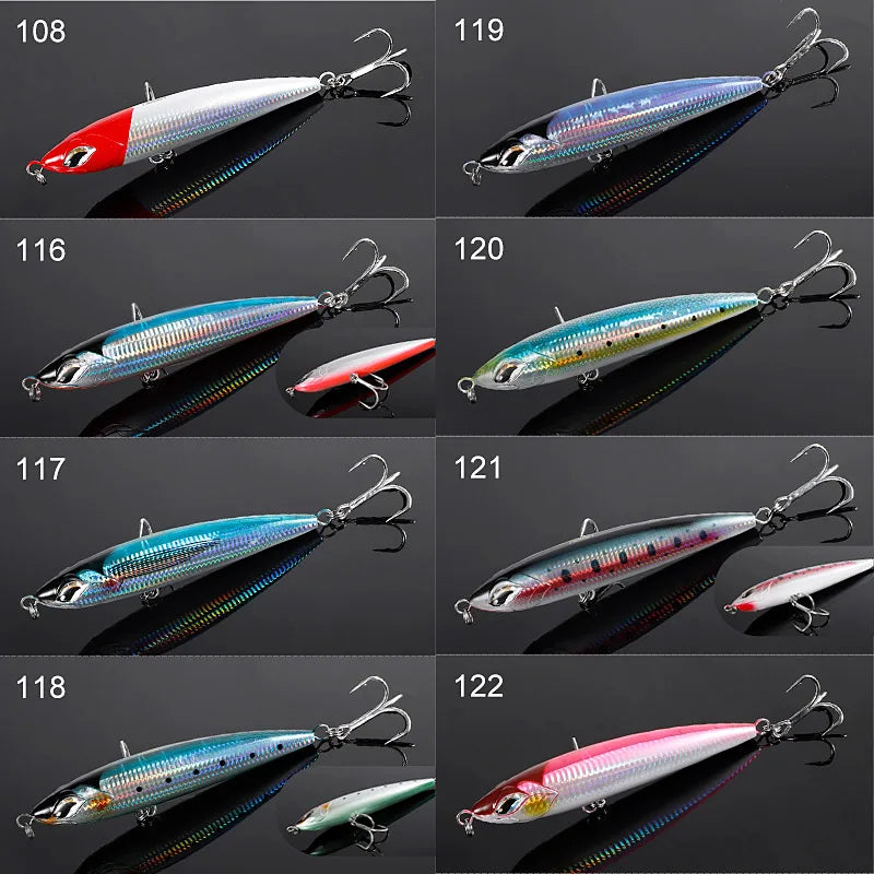 160mm 58g-190mm 86g Topwater Stickbait for GT Sea Fishing