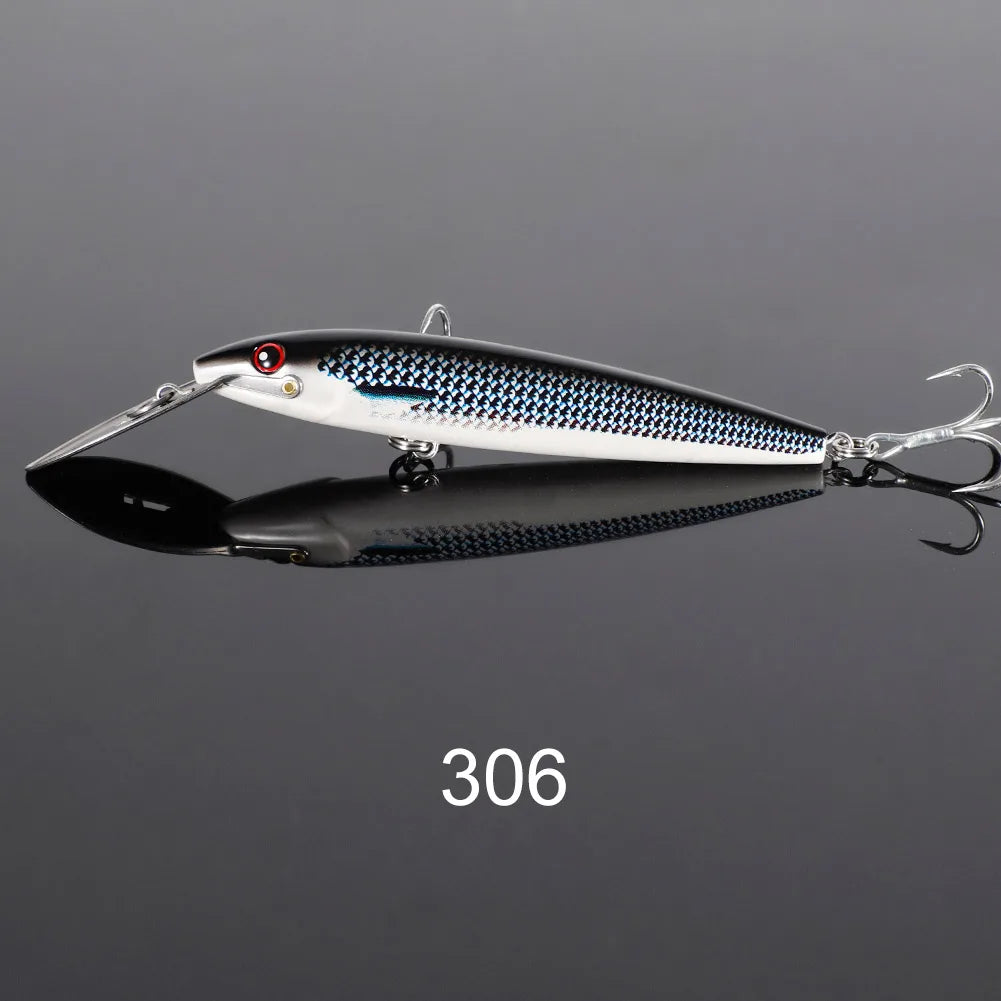 Deep Diving Minnow Lure 130mm 33g-225mm 76g for Sea Fishing