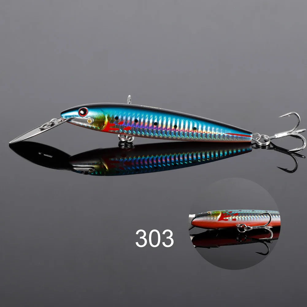 130mm 33g-225mm 76g Trolling Minnow Lure for Saltwater Fishing