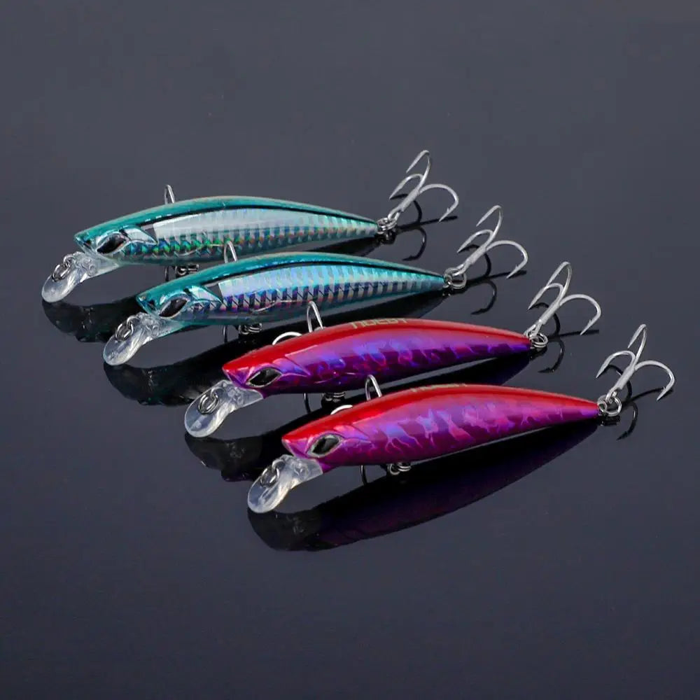 90mm 21g Sinking Minnow Set for Sea Bass Fishing