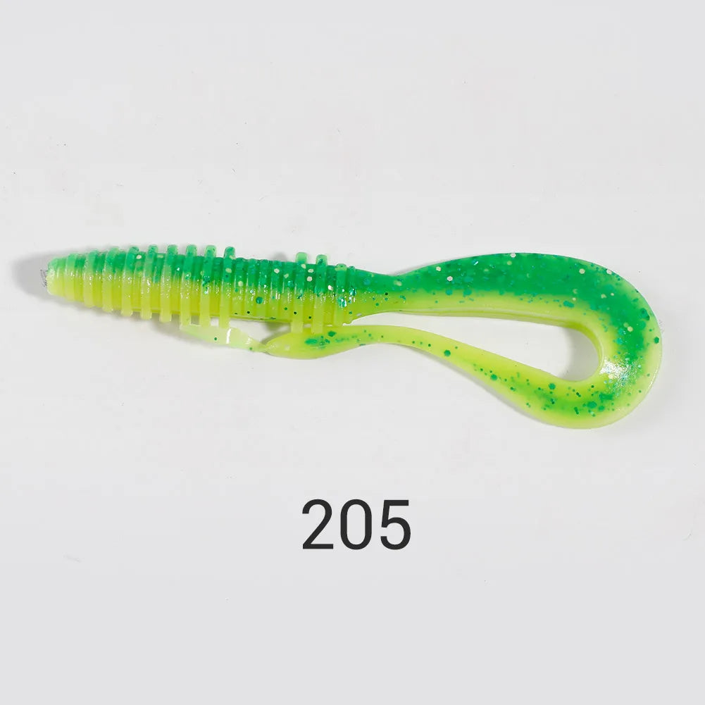 Soft Silicone Lures 6cm-14cm Special Tail Worm Swimbaits for Crap and Bass Fishing