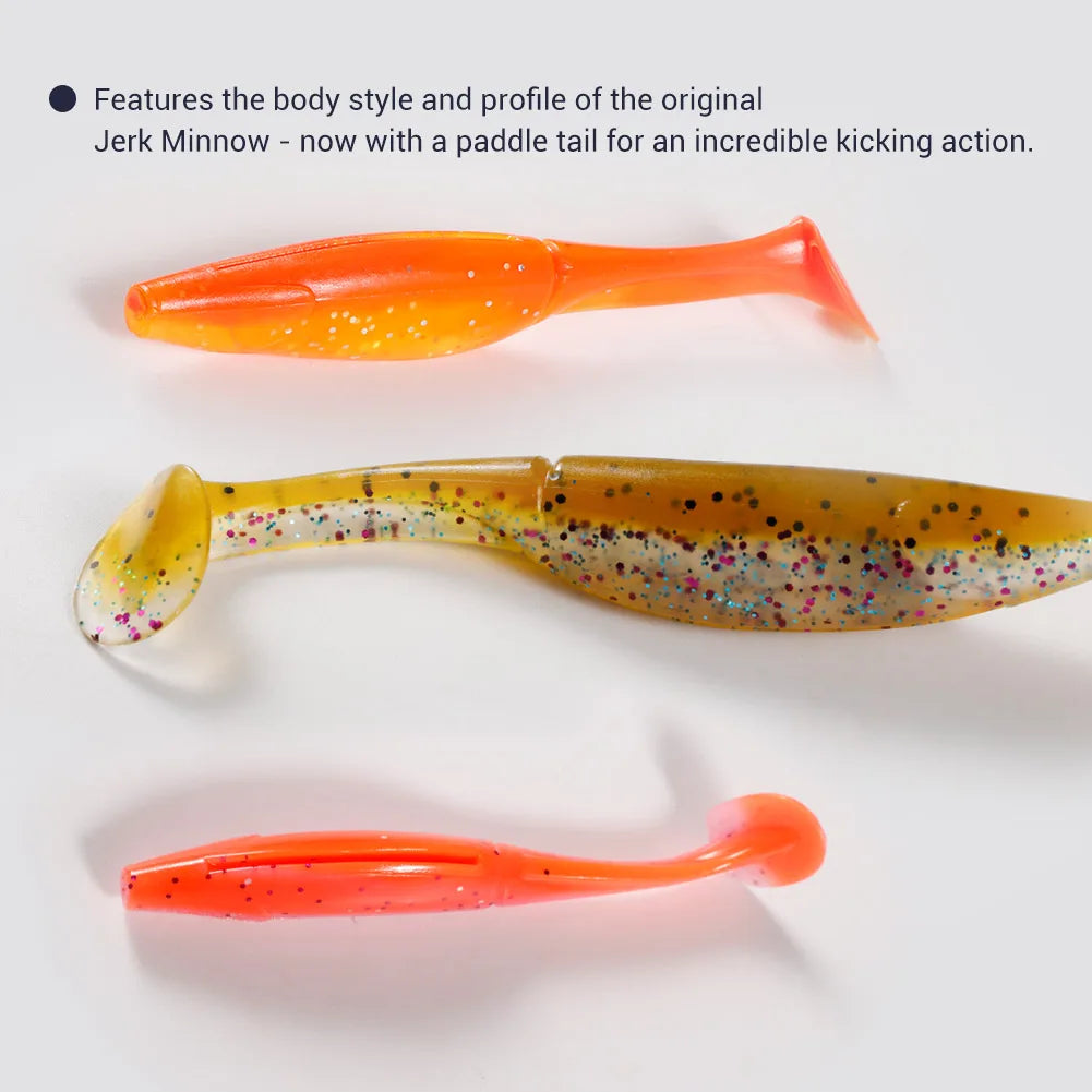 7cm-15cm Silicone Shad Lures for Pike and Trout Fishing
