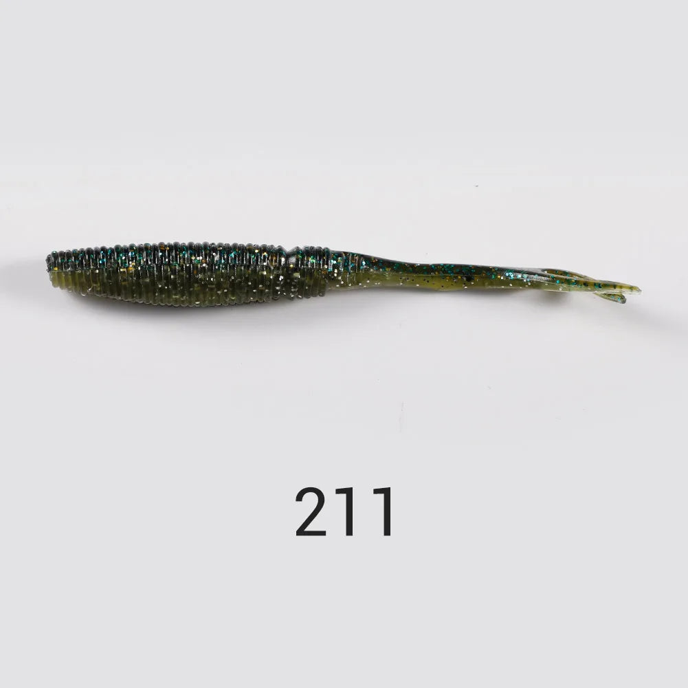 Pin Tail Silicone Jig Lure 7.5cm-12.5cm for Bass