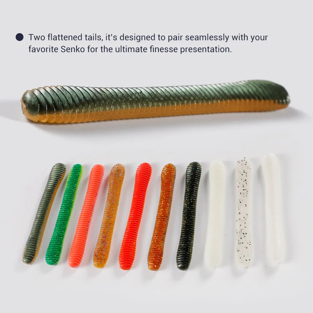 Silicone Stick Worm Soft Lure 11cm 8g for Bass and Pike Fishing
