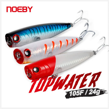 105mm 24g Popper Lure Set for Saltwater and Freshwater Fishing