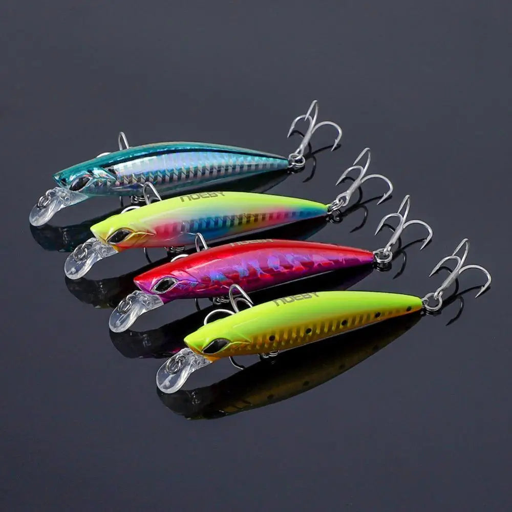 90mm 21g Sinking Minnow Set for Sea Bass Fishing