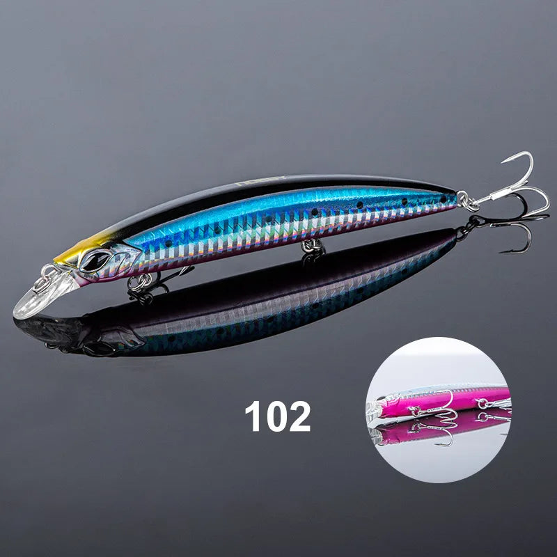 130mm 23g Floating Minnow Jerkbait for Sea Bass Fishing
