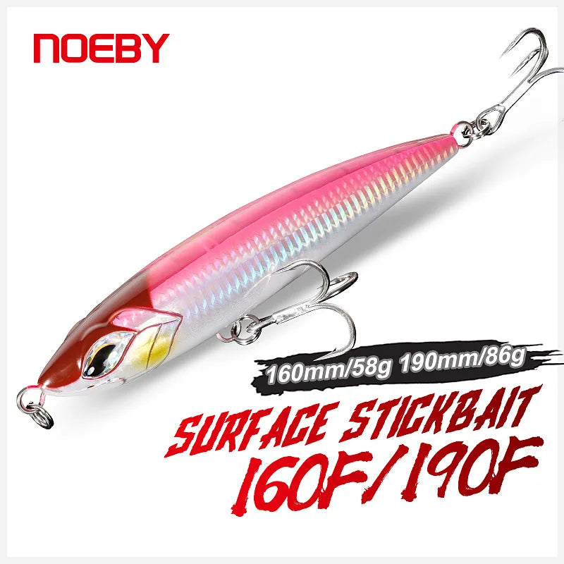 160mm 58g-190mm 86g Topwater Stickbait for GT Sea Fishing