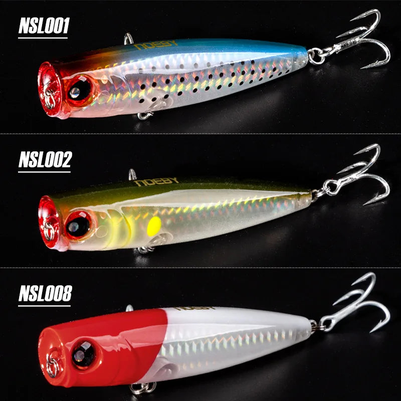 105mm 24g Popper Lure Set for Saltwater and Freshwater Fishing