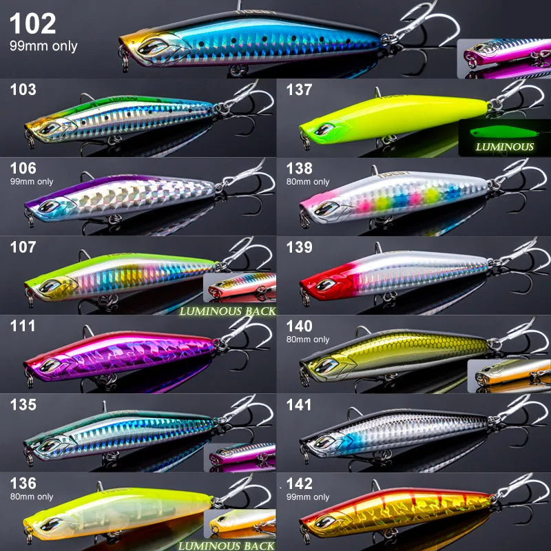 Sinking Stickbait 99mm 28g-36g for Sea and Bass Fishing