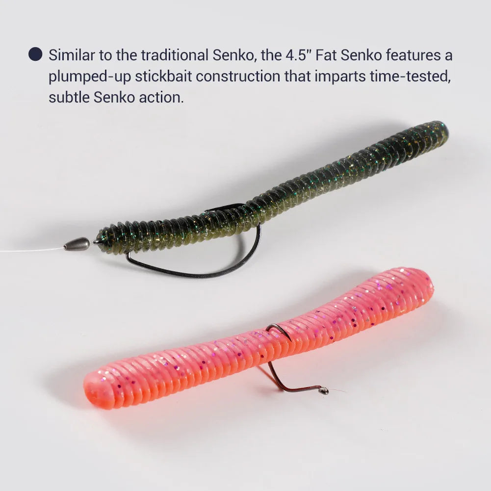 Silicone Stick Worm Soft Lure 11cm 8g for Bass and Pike Fishing