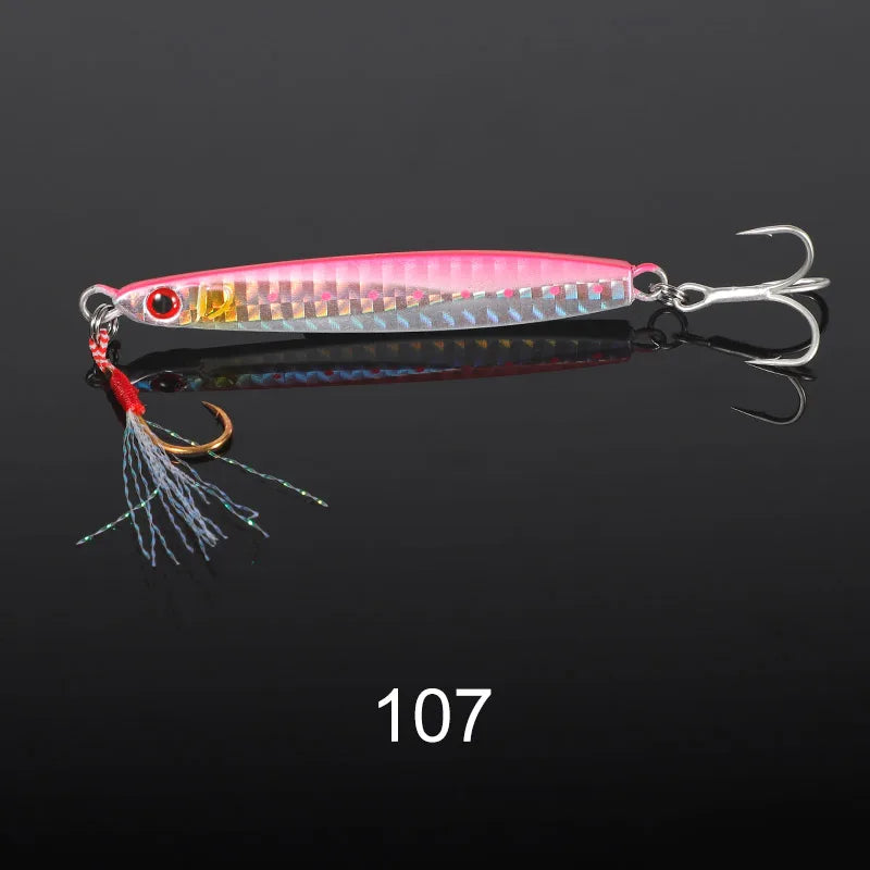 Metal Jig Lure 21g-40g for Saltwater Seabass Fishing