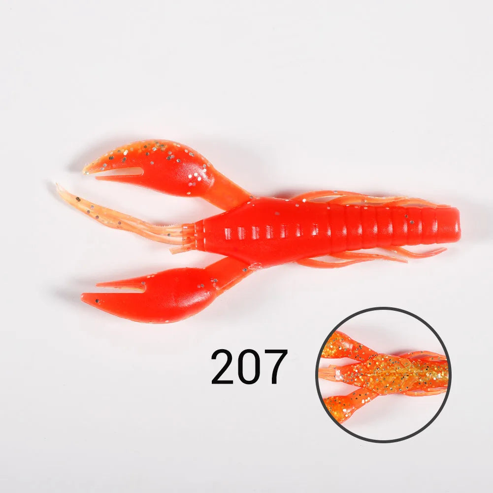 Soft Silicone Shrimp Lures 60mm-95mm for Bass Tackle