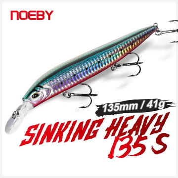 137mm 41g Sinking Minnow Lure for Seabass and Saltwater Fishing