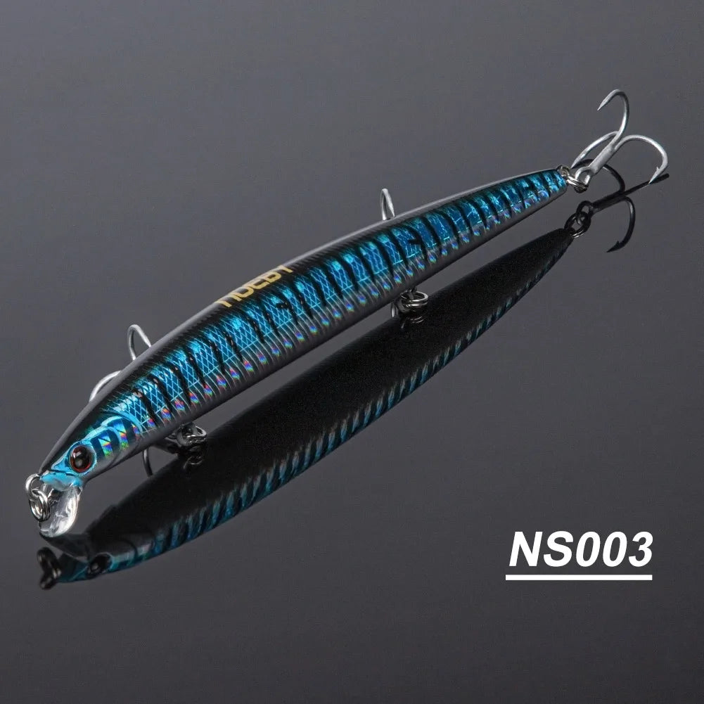 130mm 12g Slim Minnow Floating Jerkbait for Long Casting Bass Fishing