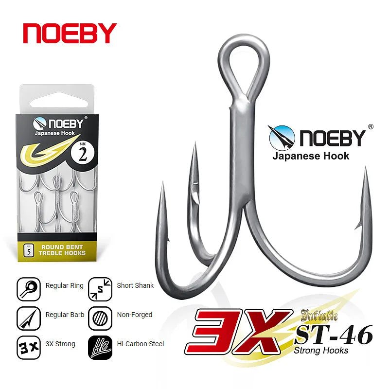 Noeby-High Carbon Steel Fishing Hooks
