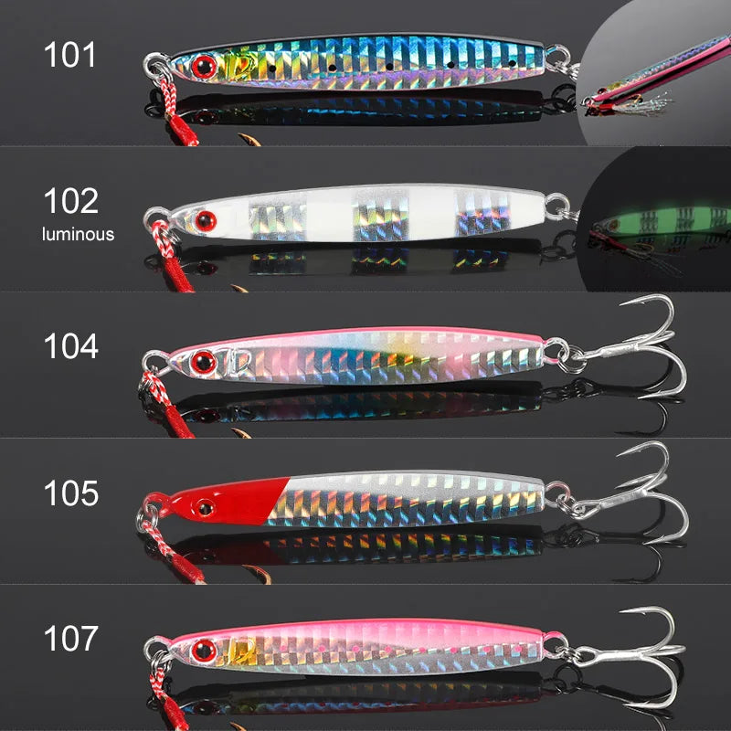 Metal Jig Lure 21g-40g for Saltwater Seabass Fishing