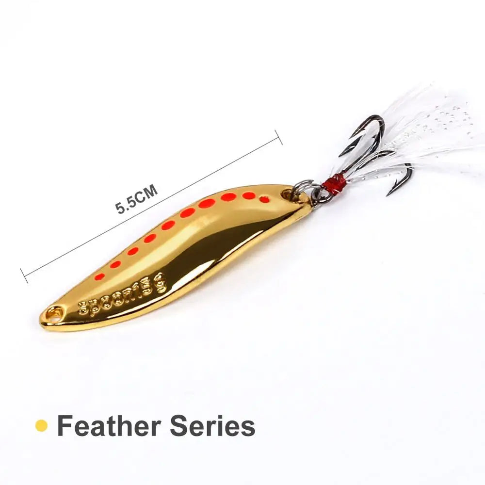10g-20g Metal Spinner Spoon Lure for Pike Fishing