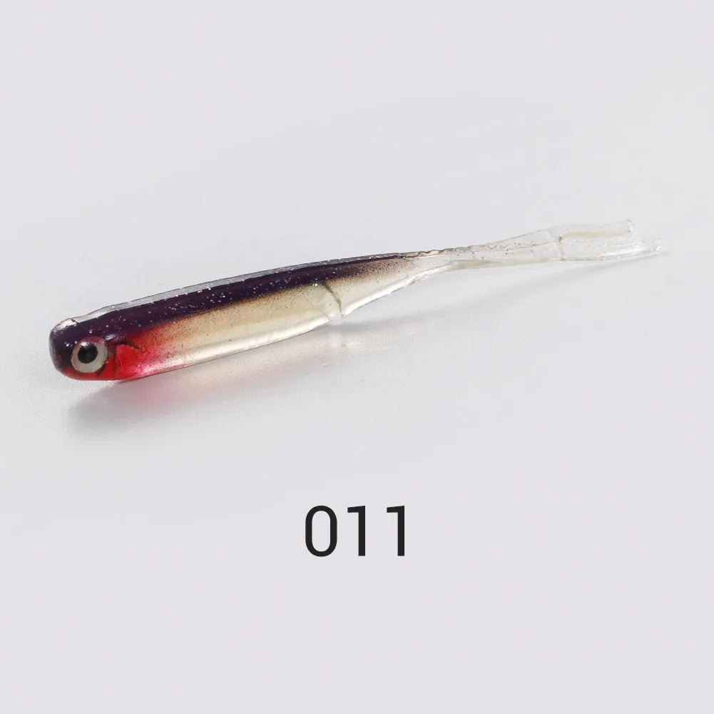 Silicone Shad Soft Lure 75mm-115mm T Tail for Bass and Sea Fishing