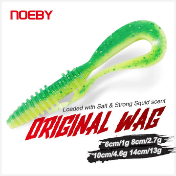 Soft Silicone Lures 6cm-14cm Special Tail Worm Swimbaits for Crap and Bass Fishing