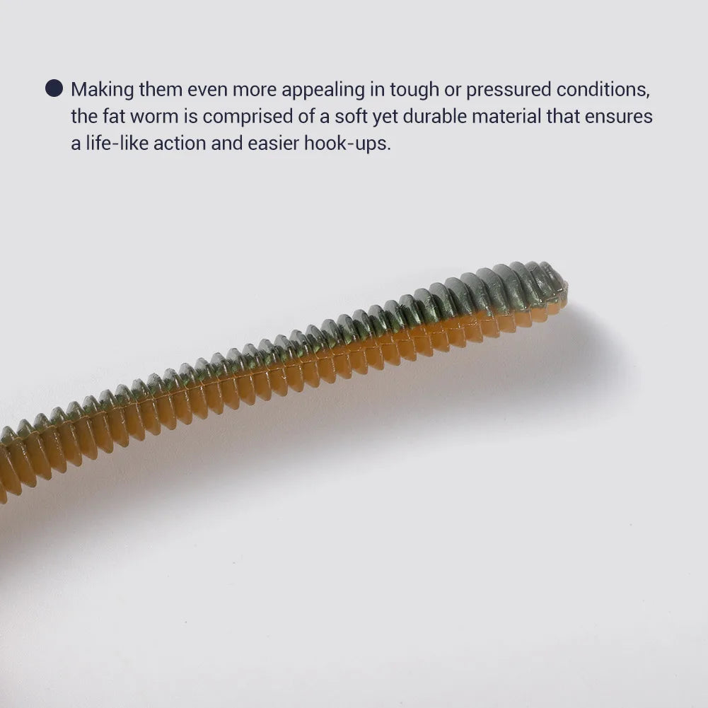 Silicone Stick Worm Soft Lure 11cm 8g for Bass and Pike Fishing