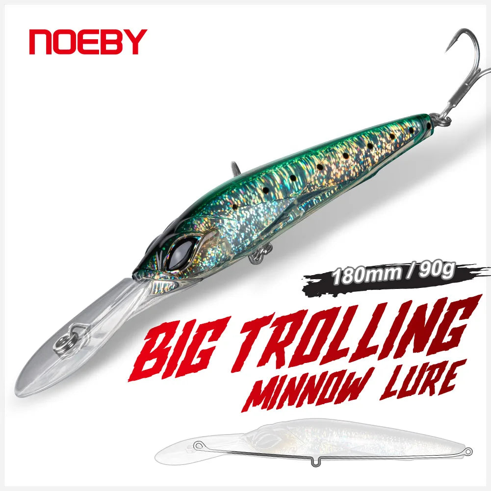 18cm 90g Trolling Minnow Lure for Big Game Fishing