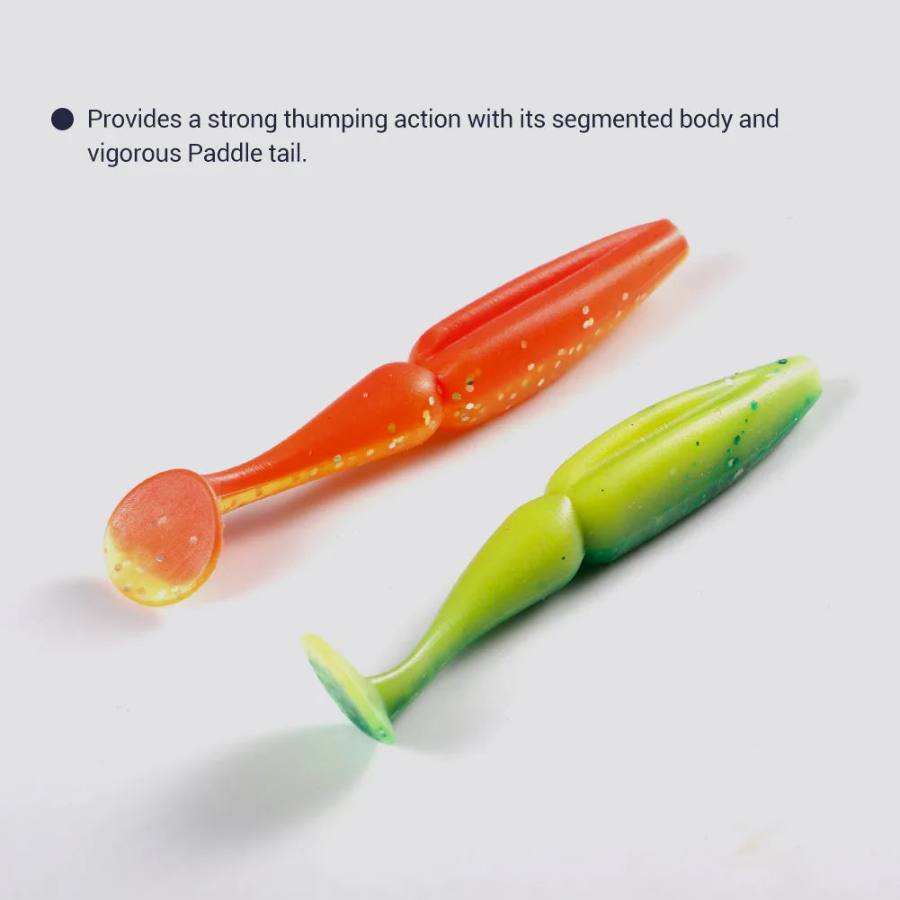 Shad Soft Lures 8cm 3.5g Silicone Minnow for Bass Fishing