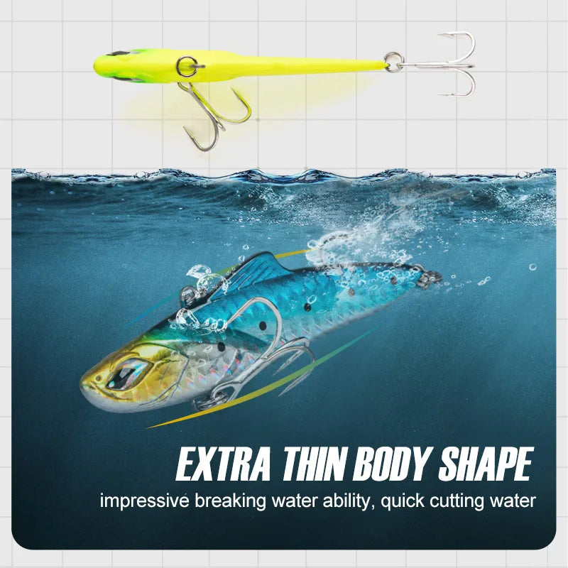 70mm 20g-85mm 28g Vibrating Blade Lipless Crankbait for Saltwater