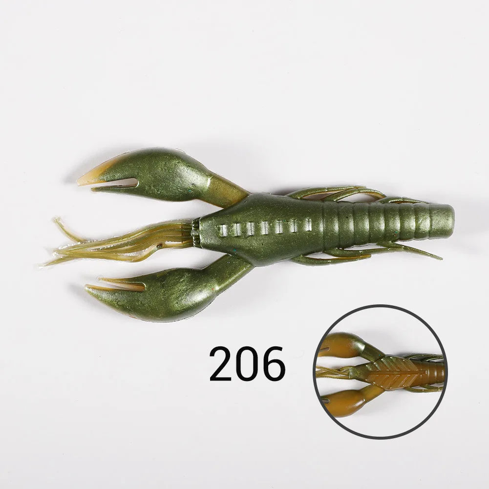 Soft Silicone Shrimp Lures 60mm-95mm for Bass Tackle