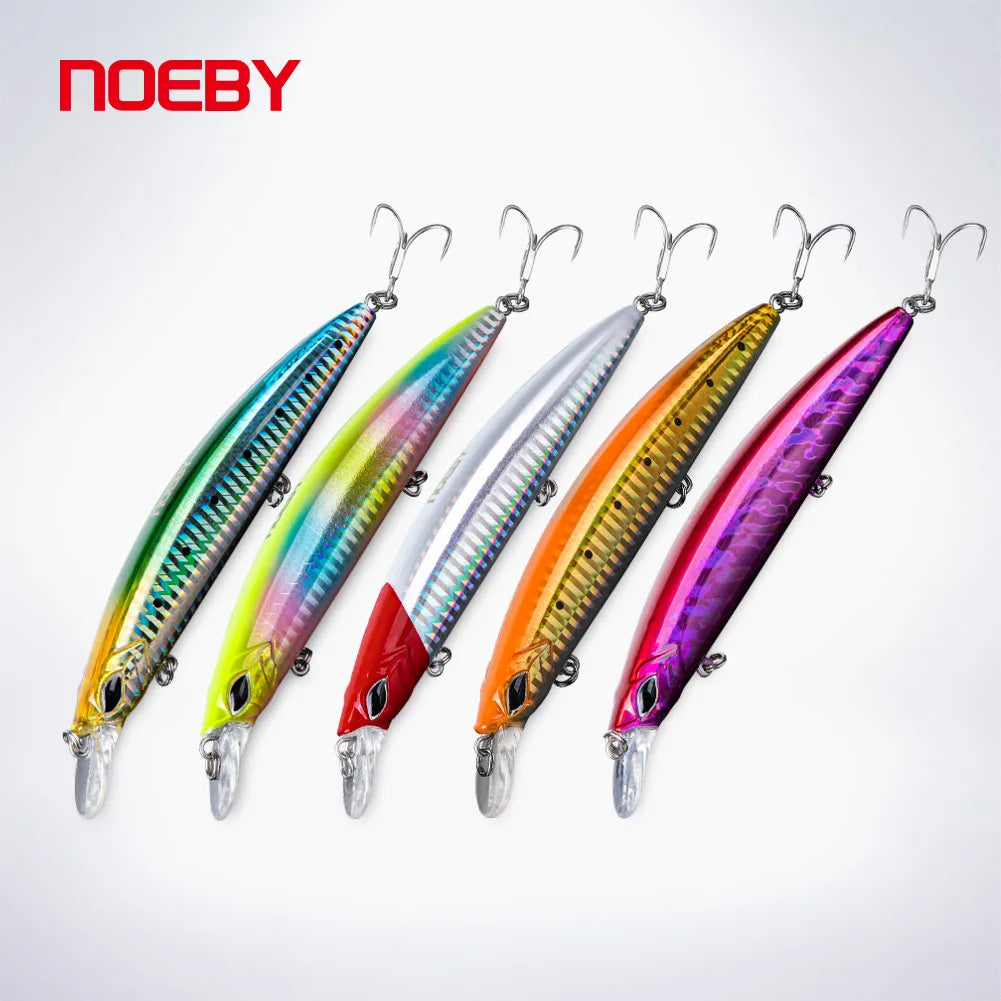 130mm 23g Floating Minnow Set for Sea Fishing