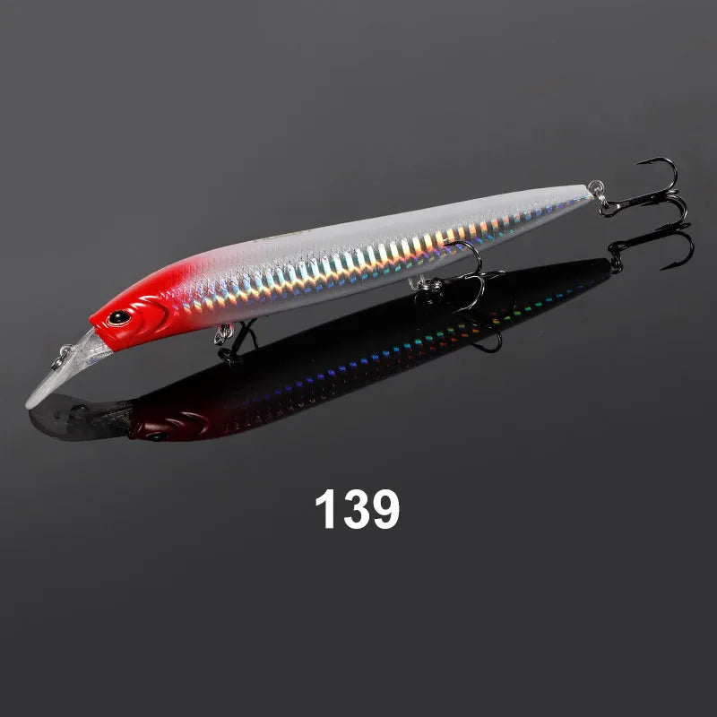 137mm 41g Sinking Minnow Jerkbait for Saltwater Bass Fishing Tackle