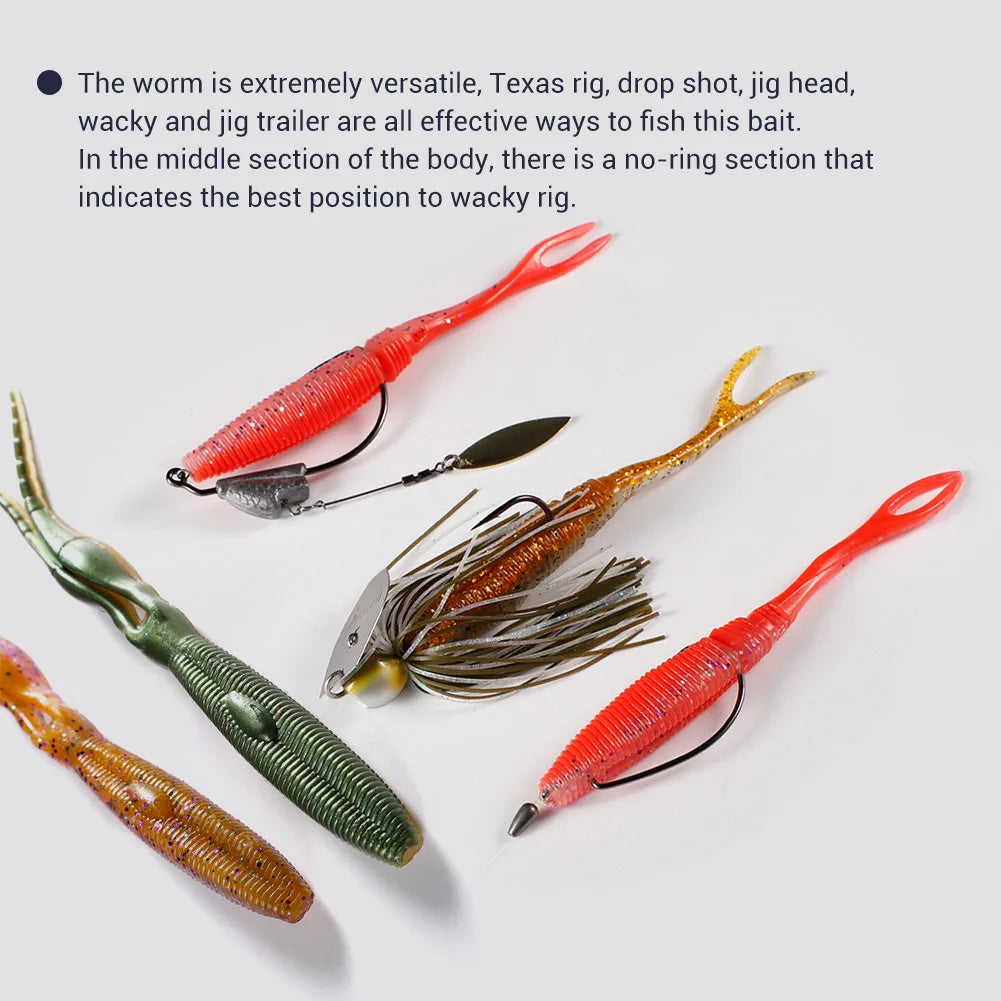 Silicone Soft Chunk Jig Trailer 14cm 11.5g for Bass and Pike