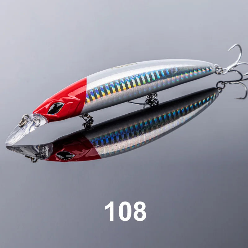 110mm 19g Floating Minnow Jerkbait for Bass, Pike, and Trout