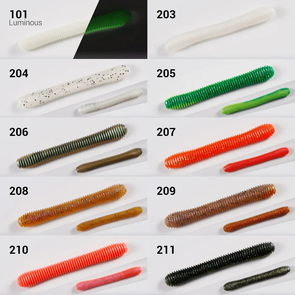 Silicone Stick Worm Soft Lure 11cm 8g for Bass and Pike Fishing