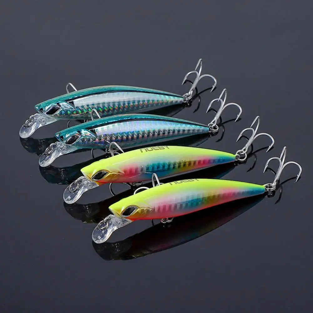 90mm 21g Sinking Minnow Set for Sea Bass Fishing