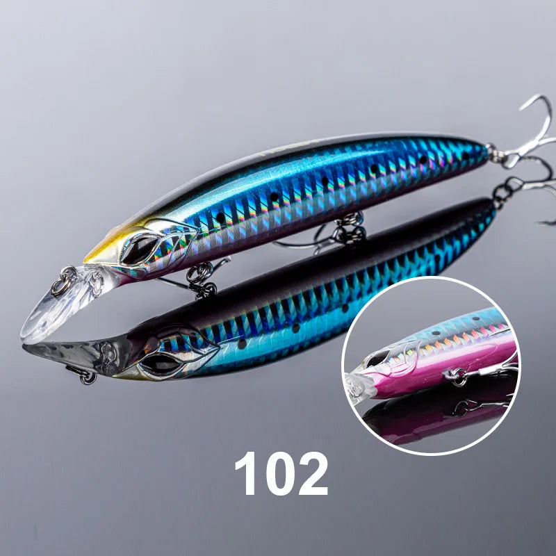 110mm 19g Floating Minnow Jerkbait for Bass, Pike, and Trout