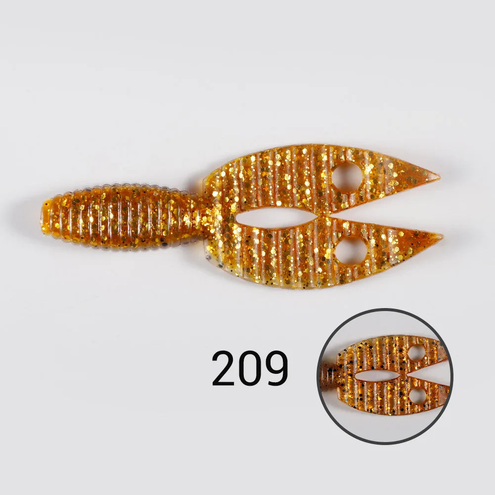 90mm Chunk Jig Trailer Silicone Lure for Bass Fishing