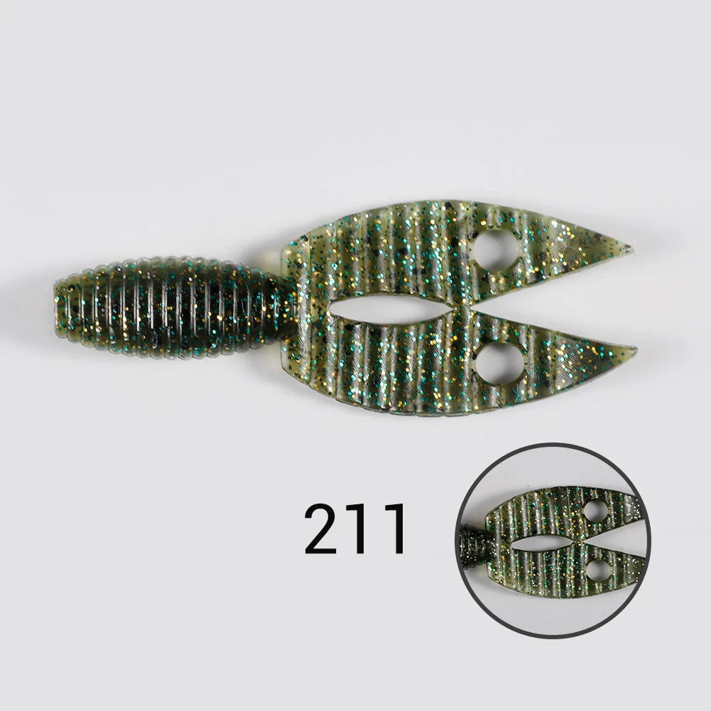 90mm Chunk Jig Trailer Silicone Lure for Bass Fishing