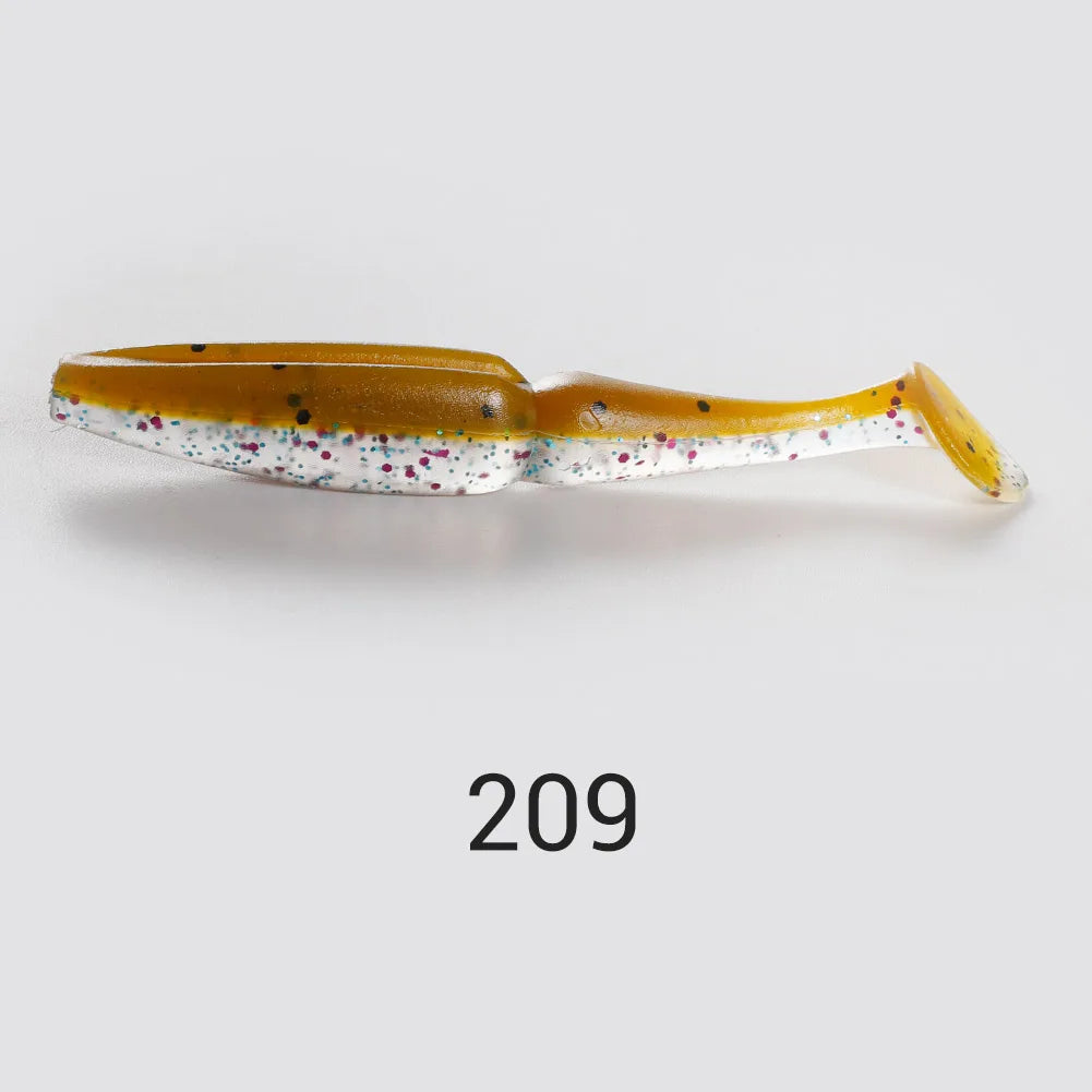 Shad Soft Lures 8cm 3.5g Silicone Minnow for Bass Fishing