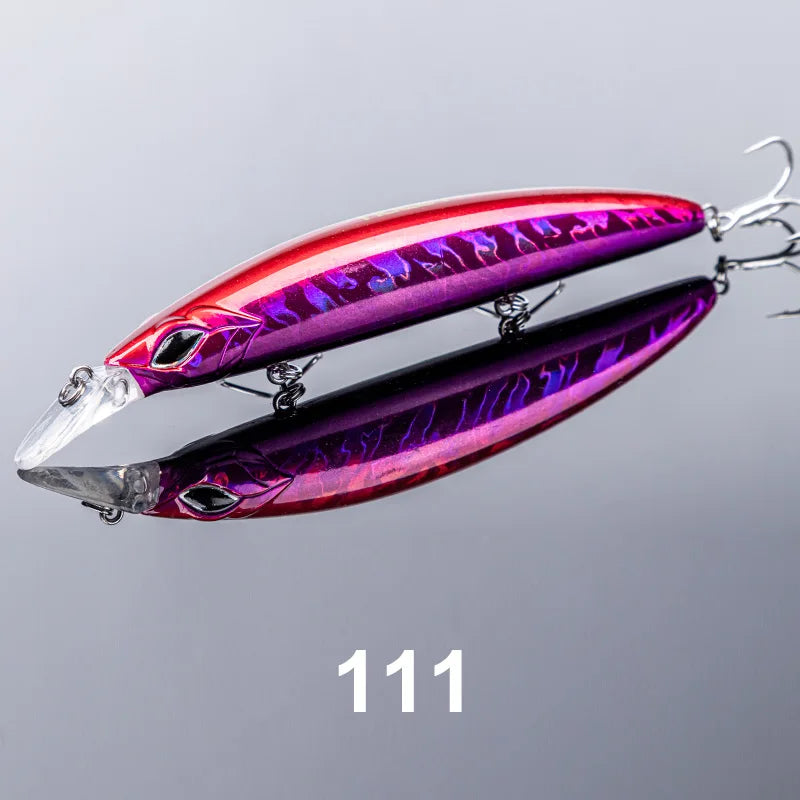 110mm 19g Floating Minnow Jerkbait for Bass, Pike, and Trout