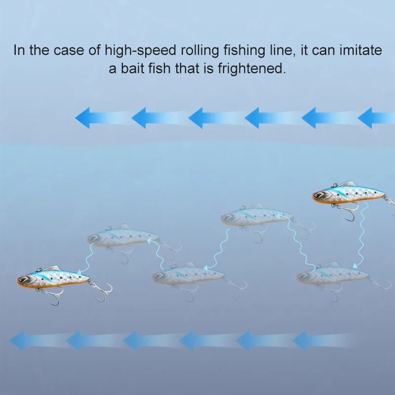 70mm 20g-85mm 28g Vibrating Blade Lipless Crankbait for Saltwater