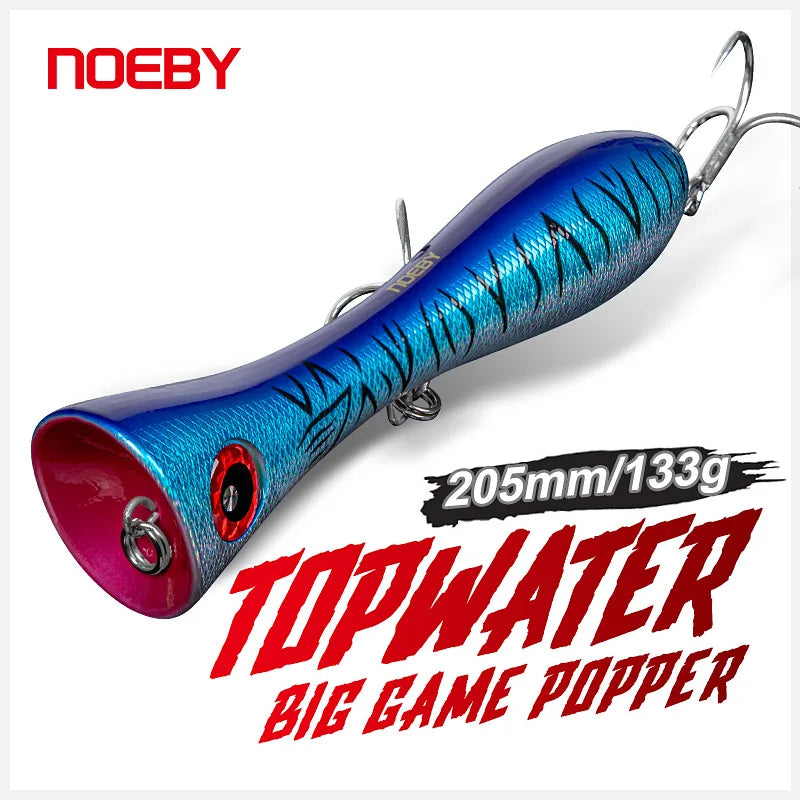 205mm 133g Big Game Popper for GT and Tuna Fishing